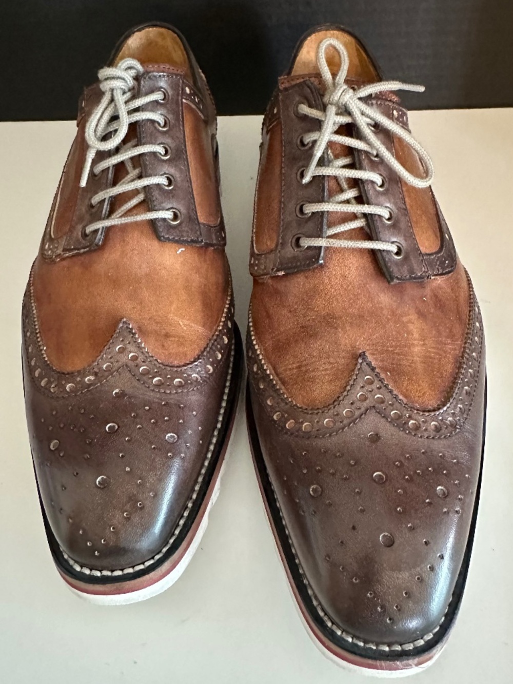 Jose Real | Derby Sport BROWN Multi Tone | Italian Nubuck Leather | 42 | A618